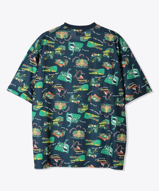 Columbia Columbia/ ポーラーパイオニアパターンドショートスリーブ /コロンビア Columbia Navy、 Portland Aloha