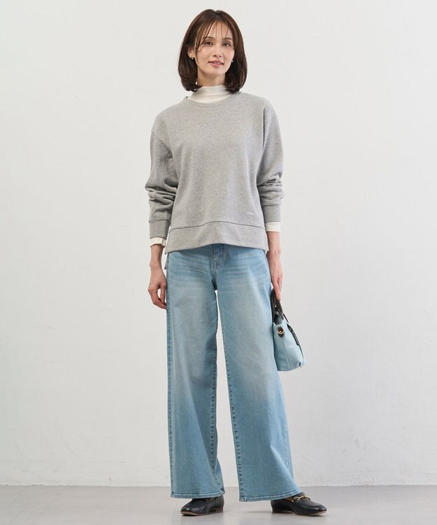 J.PRESS LADIES S ラメ裏毛 カットソー グレー系