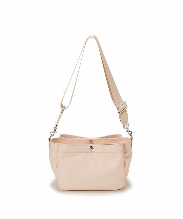 TOPKAPI 【Breath TOPKAPI】防水ナイロン レザーコンビ ショルダーバッグ ペールピンク