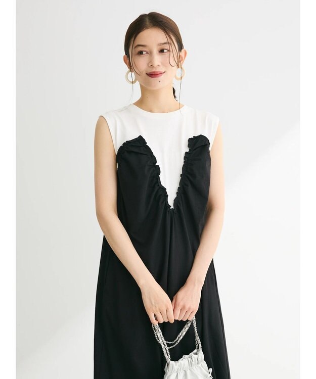 Green Parks ・ＳＵＧＡＲ　ＳＰＯＯＮ　【ＣＯＯＬ】ドッキングワンピ Off White