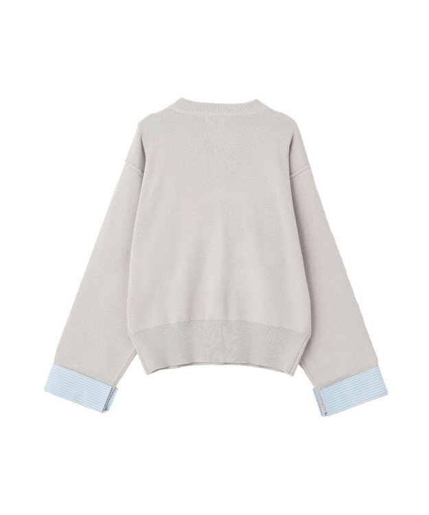 earth music&ecology フェイクレイヤードカーディガン Light Gray