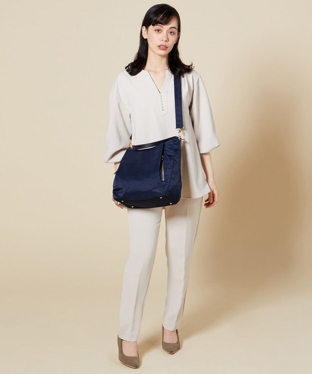 LA BAGAGERIE 【MONICA】ナイロン2WAYショルダーバッグ ネイビー