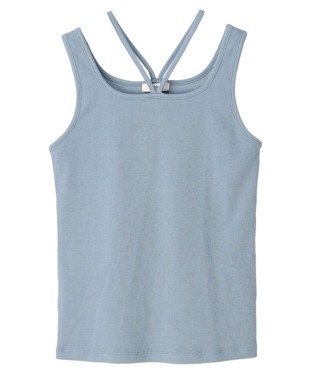 earth music&ecology ＳＥＴ２点メッシュプルオーバー＋タンクトップ Ivory