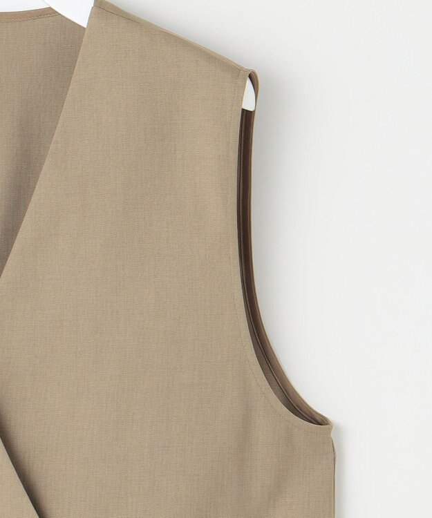 自由区 L 【カタログ掲載・洗える】テクニカルストレッチオックス ジレ ダークサンド