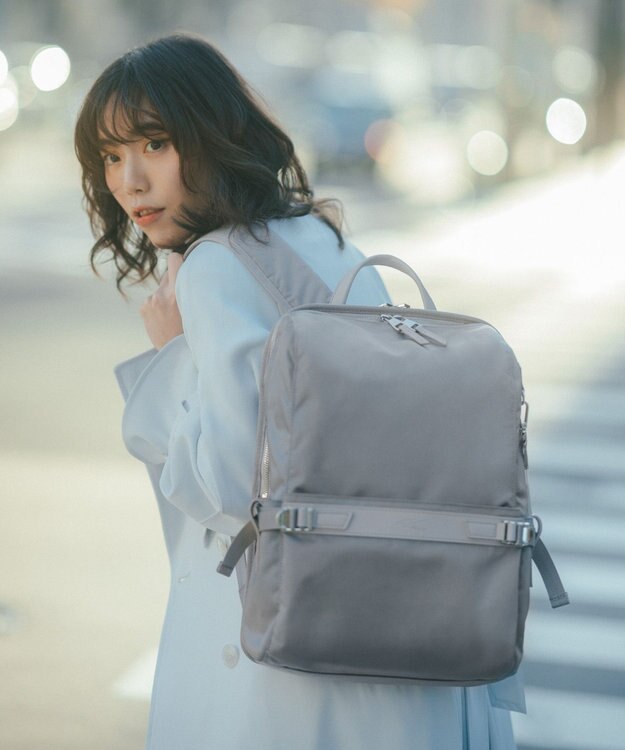 ACE BAGS & LUGGAGE W&.Day/Night リッカ2 スクエアリュック A4サイズ 14.0インチPC収納 19152 ダブルアンドデイナイト スモーキーピンク