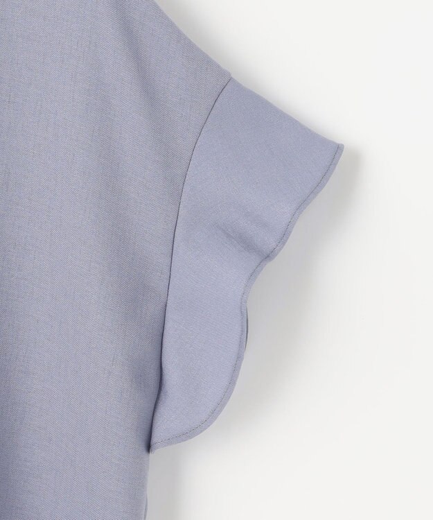 ANY SIS 【美人百花6月号掲載】スムージーポリエステル ブラウス ライトブルー