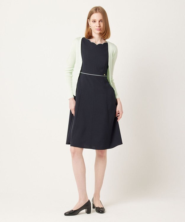 TOCCA 【大人百花掲載】【洗える！】AFTERNOON ドレス ネイビー系