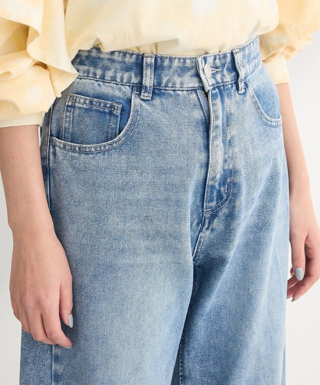 Green Parks ・ＥＬＥＮＣＡＲＥ　ＤＵＥ　デニムバレルレッグパン Black