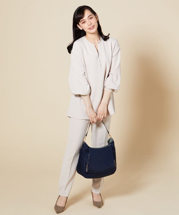 LA BAGAGERIE 【MONICA】ナイロン2WAYショルダーバッグ ネイビー