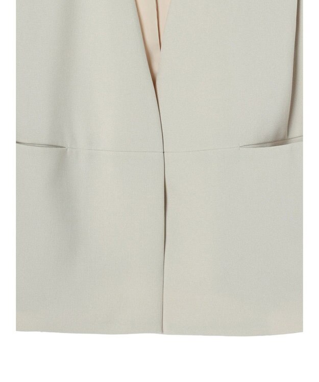 AMERICAN HOLIC 丈違いニュアンスベスト Light Beige