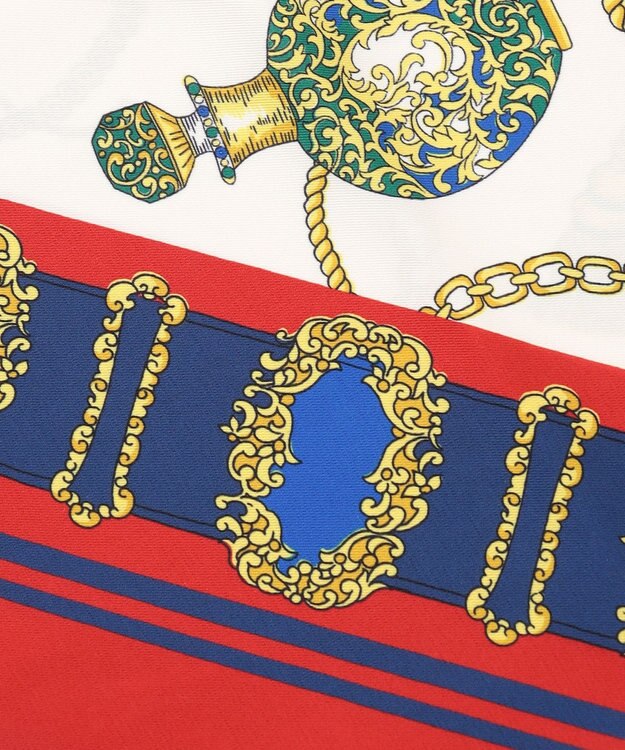 GRACE CONTINENTAL モチーフスキニースカーフ レッド