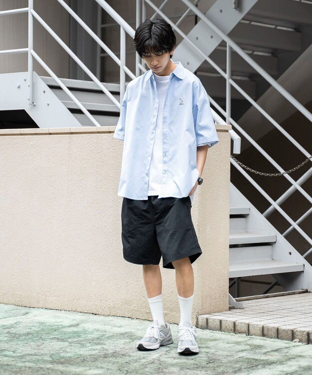 WEGO 【速乾/ウエストゴム/SMLサイズ】ナイロンイージーショーツ ブラック