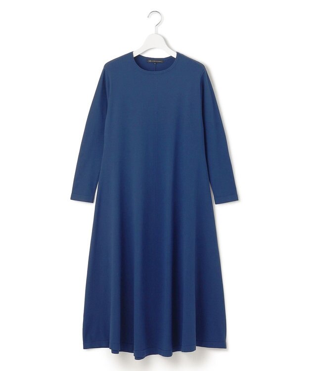 23区 S 【Sサイズ限定】ヴィスコースストレッチ フレアワンピース ダルブルー系