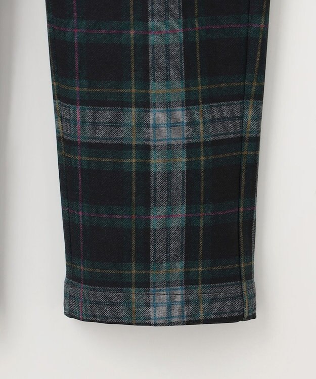 23区GOLF 【MEN】【ストレッチ】チェック柄プリント パンツ ダークグリーン系3