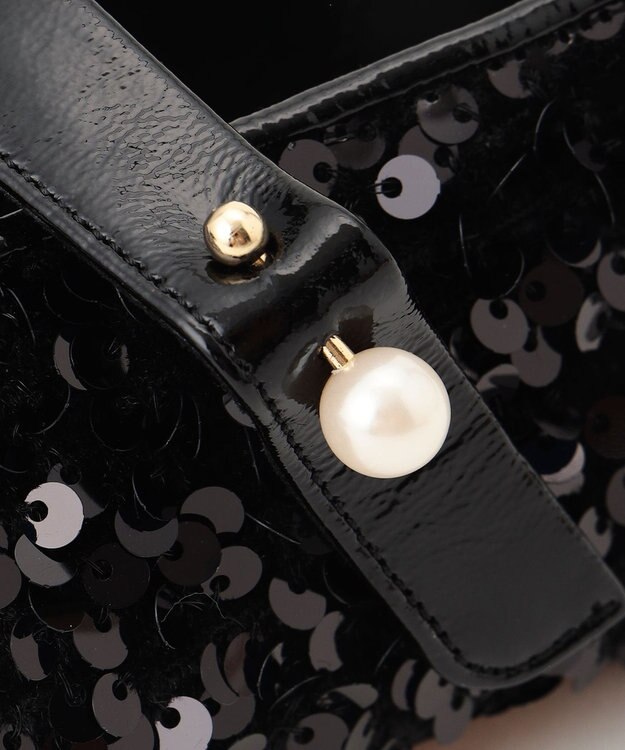 BEIGE， 【好評につき追加生産決定！・一部店舗限定】HENRI EN VARGO / MATHILDE スパンコールメリージェーン Black