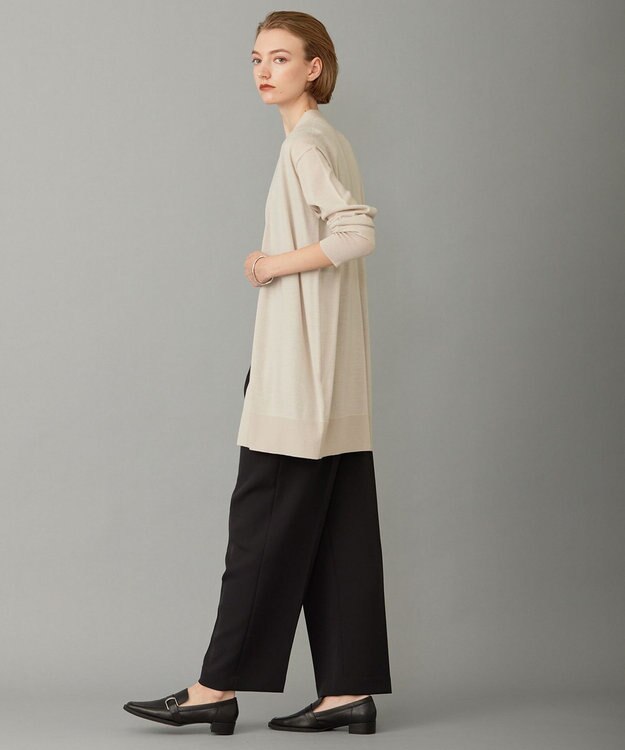 ICB 【洗える】コンパクトウール カーディガン トープ系