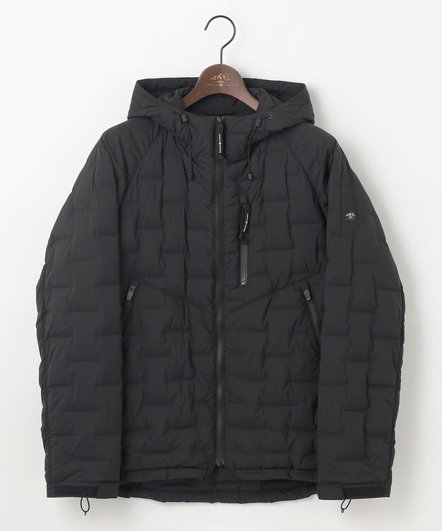 JOSEPH ABBOUD MOUNTAIN 【ストレッチ/撥水/軽量/パッカブル/ライナードッキング対応】2WAYストレッチ ダウン パーカー ブラック系