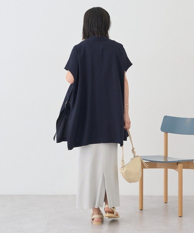 AMERICAN HOLIC 針抜きリブタイトスカート Light Gray