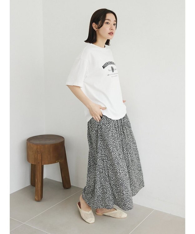 Green Parks エンブレムロゴボックスＴシャツ Off White