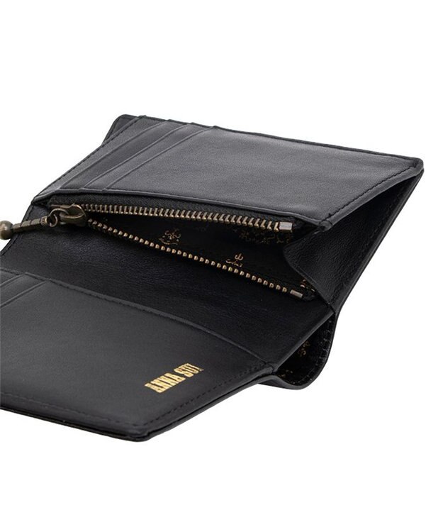 ANNA SUI ブルボン 二つ折り財布 クロ