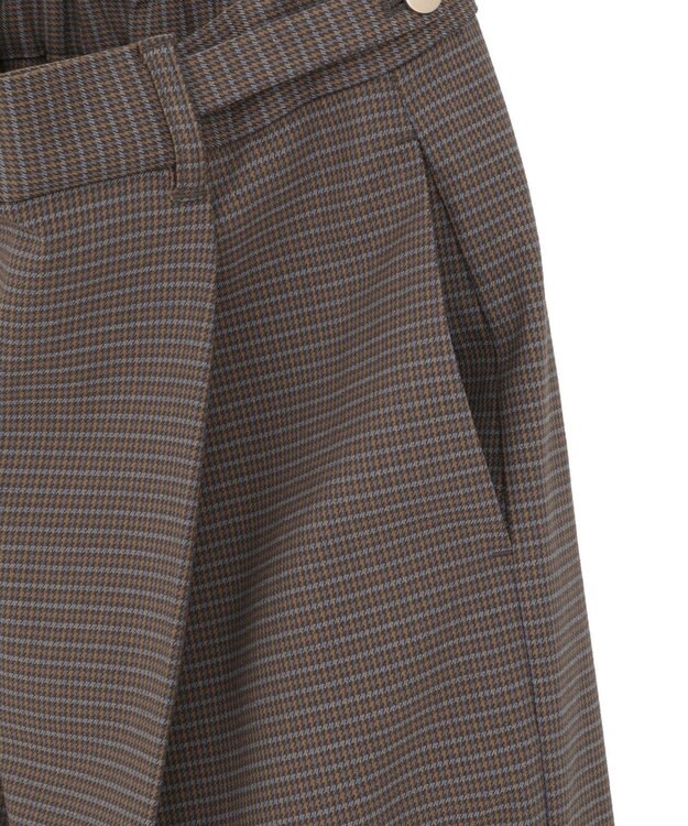 earth music&ecology 【2WAY】ウエストタブタックパンツ Check