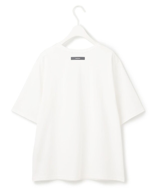 ICB 【接触冷感・UVケア・洗える】ロゴＴＥＥ カットソー ロゴ×オフホワイト系