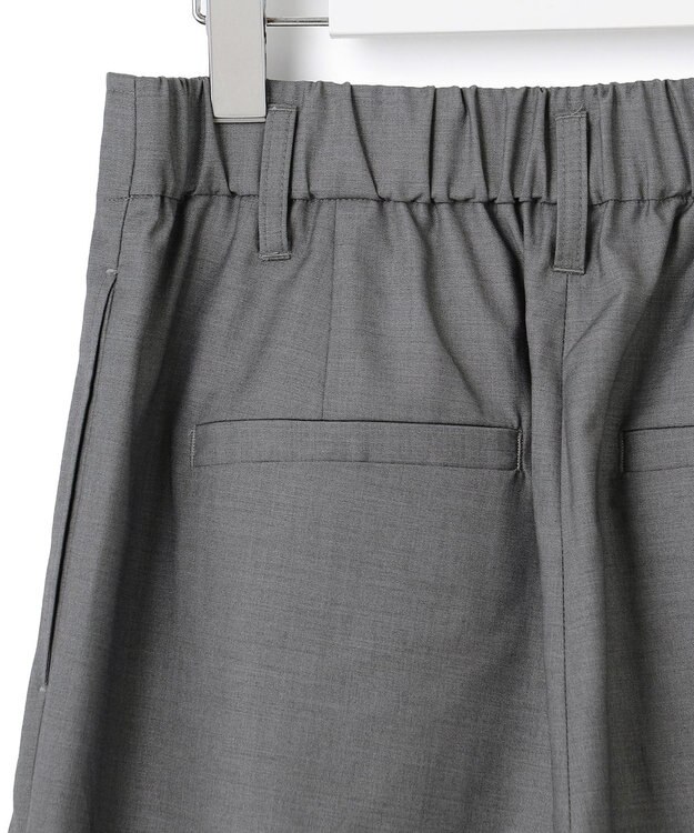 J.PRESS YORK STREET 【WOMEN】ハイウエストワイドパンツ ライトグレー系