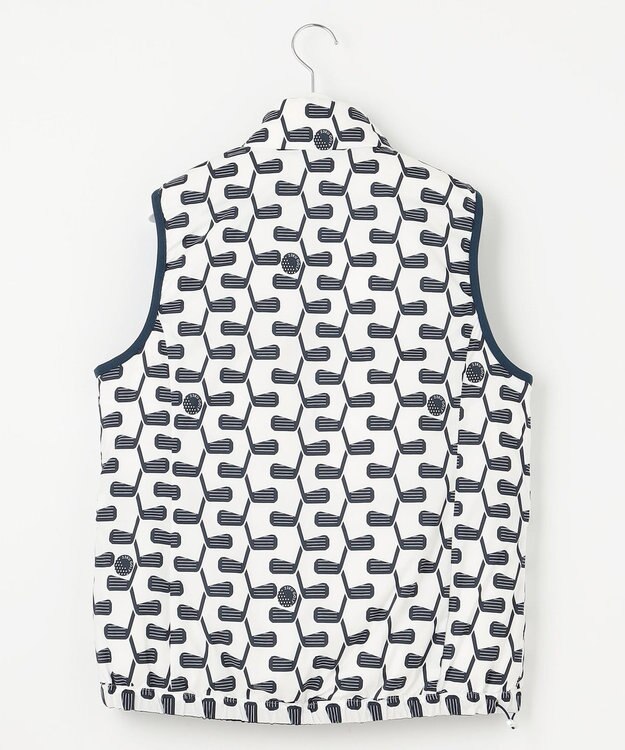 23区GOLF 【WOMEN】【撥水・ストレッチ】リバーシブル ダウンベスト ネイビー系