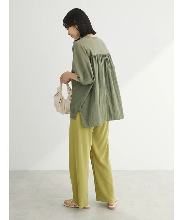 Green Parks ナイロンドッキングカットチュニック Khaki