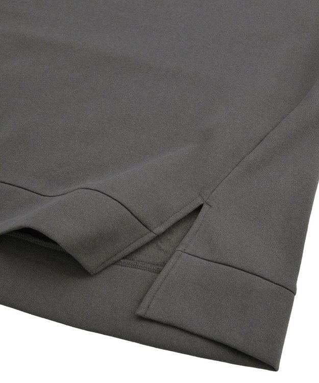Green Parks リブドッキング裏起毛プルオーバー Charcoal Gray