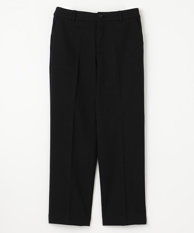 ANY L 【ウエストゴム/リントラク加工/裏起毛/ストレッチ】シークレットウォーム　テーパードパンツ ブラック