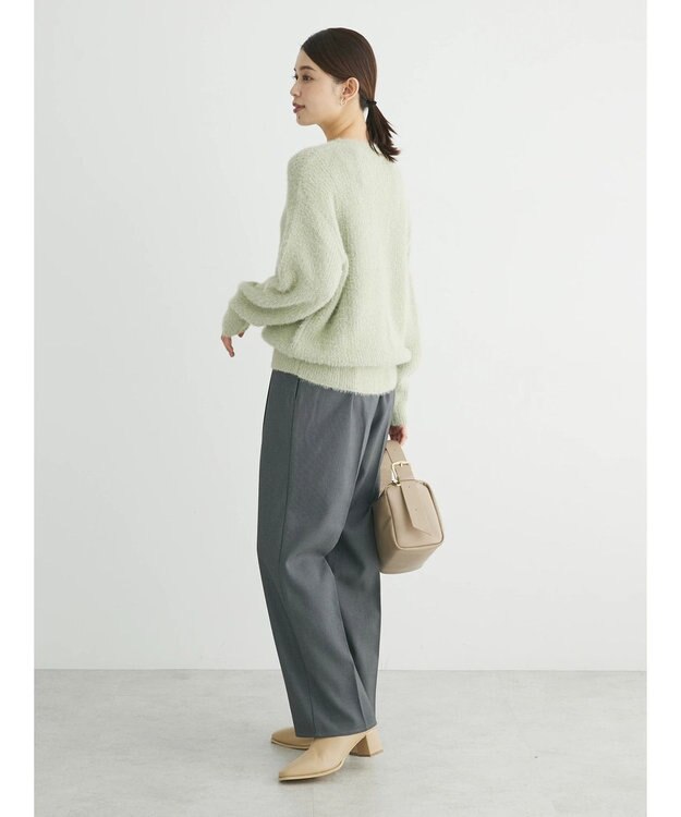 Green Parks フェザーＶネックニットプルオーバー Mint