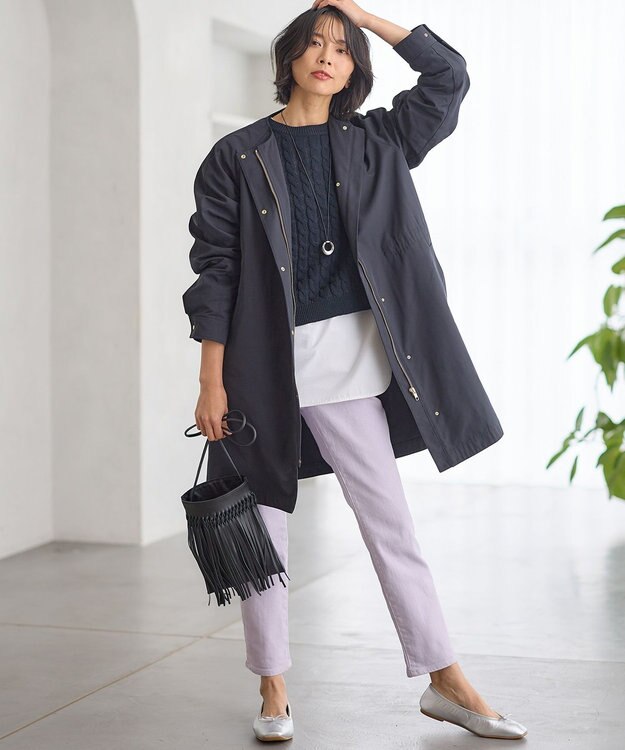 23区 【CLASSY.6月号掲載】23区DENIM ボーイフィット パンツ [WEB限定]ライラック系