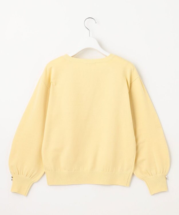 Feroux 【洗える】ビジューポイント ニット ライトイエロー系