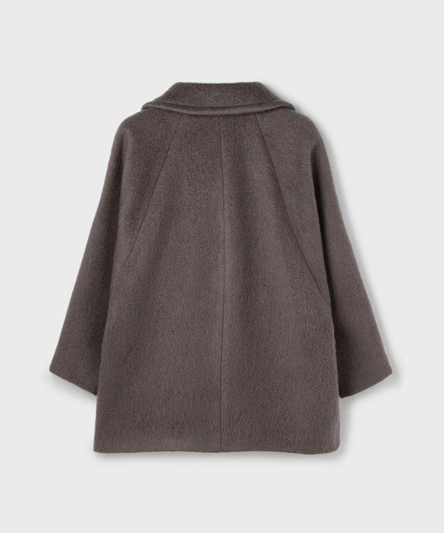 GRACE CONTINENTAL シャギ－ハ－フコ－ト チャコール