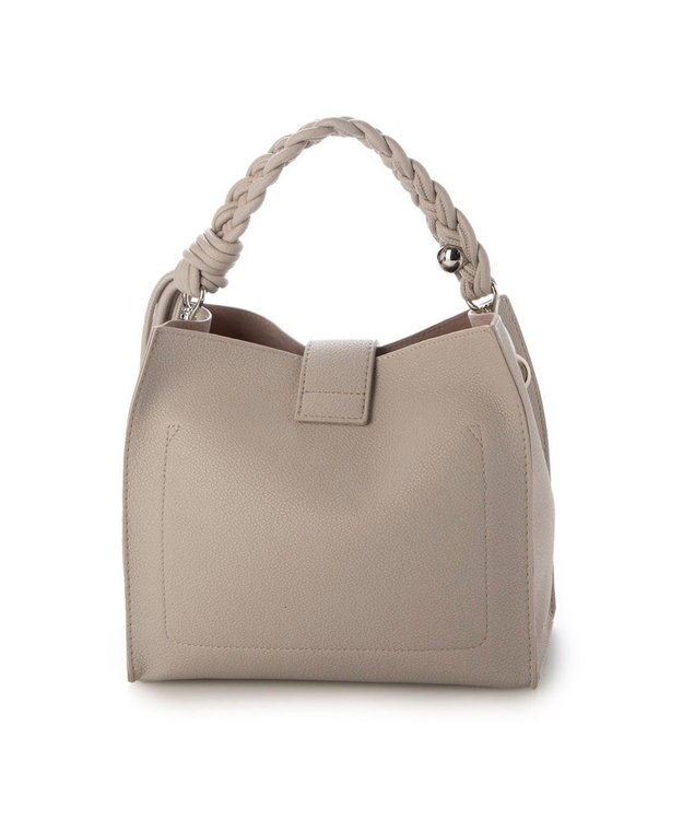 UNBILLION カシュカシュ cachecache / ベルトフラップメッシュハンドル2wayトート ライトグレー