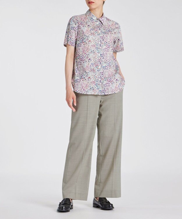 Paul Smith プレーン カラー ワイドパンツ ライトイエロー