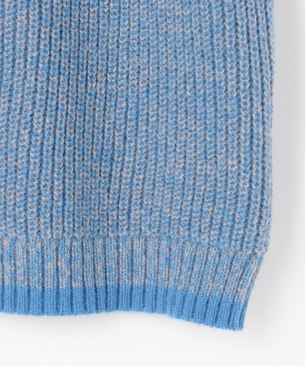 ANY L 【5色展開】バイカラーMIXニット ブルーMIX