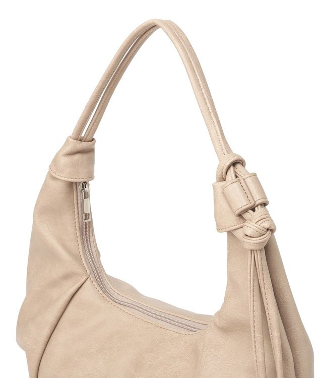 earth music&ecology クロワッサンバッグ Gray Beige