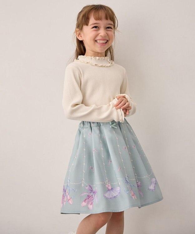 ANY KIDS メロディスカート ミント×バレエ