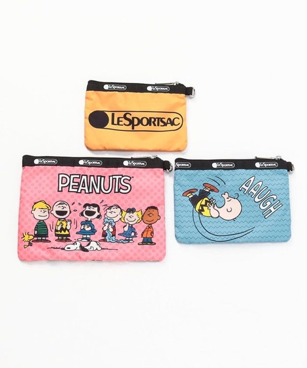 LeSportsac TRIPLE POUCH SET WITH WRISTLET/ピーナッツギャングリストレット ピーナッツギャングリストレット