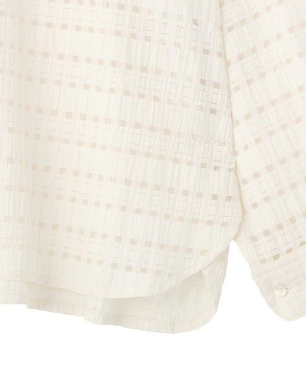 AMERICAN HOLIC シアーチェックシャツ Ivory