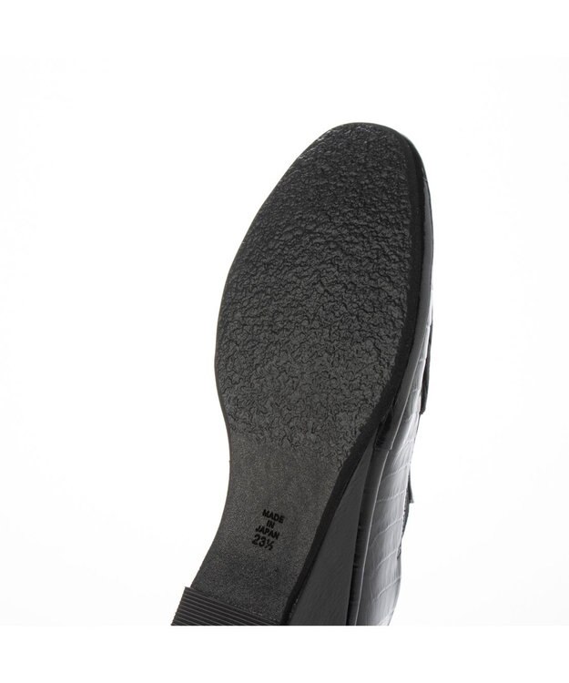 MODE ET JACOMO <D'ICI>ウェッジヒールサイドゴアスリッポンシューズ ブラックビー