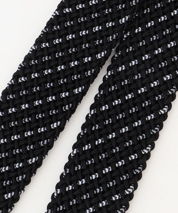 JOSEPH ABBOUD 【キングサイズ・イタリア素材・ストレッチ・日本製】 ストレッチミックスメッシュレジメンタル ベルト グレー系