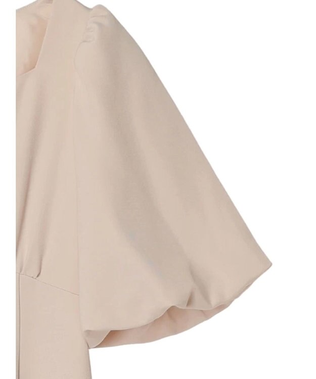 earth music&ecology フロントボタン裾フレアワンピース Beige