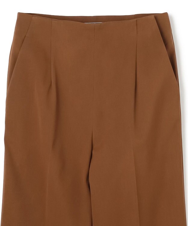 BEIGE， 【洗える】DELANO / ハイストレッチフレアパンツ Caramel