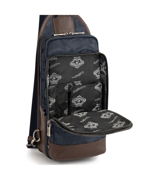 ACE BAGS & LUGGAGE Orobianco ソロペルテ 30th ボディバッグ  迷彩 93194 オロビアンコ ネイビー