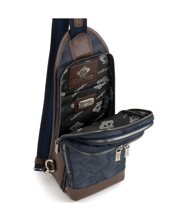 ACE BAGS & LUGGAGE Orobianco ソロペルテ 30th ボディバッグ  迷彩 93194 オロビアンコ ネイビー