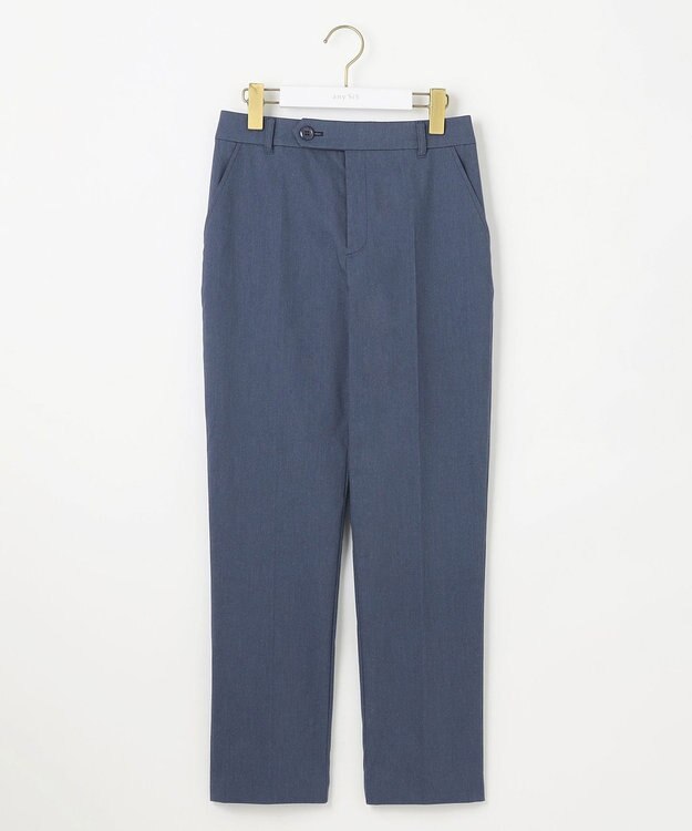 ANY SIS 【ストレッチ・接触冷感・撥水・UVカット・洗える】エアリーストレッチ テーパードパンツ シャンブレー