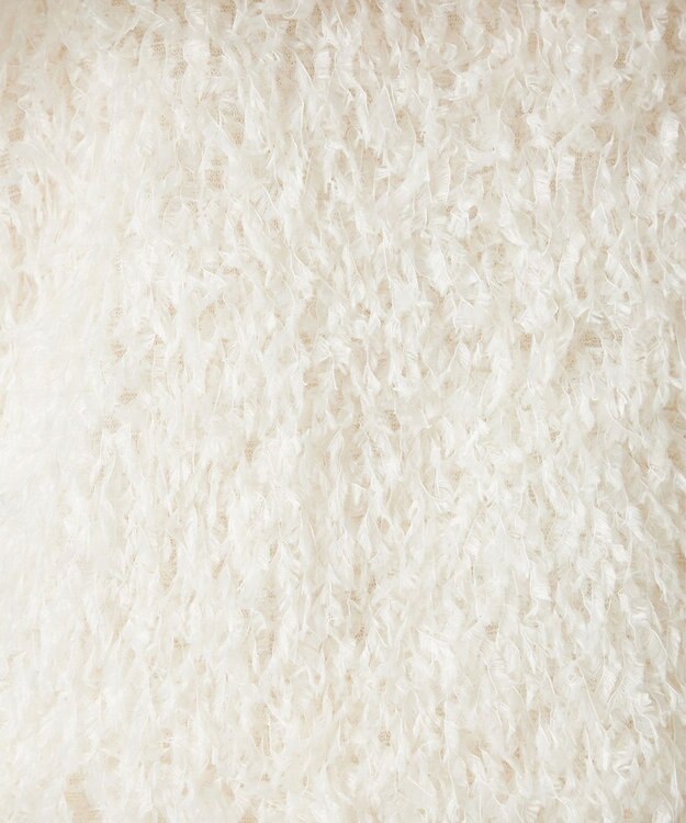 NAVE 【Nave・洗える】フェザーフリンジ キャミソールブラウス アイボリー系